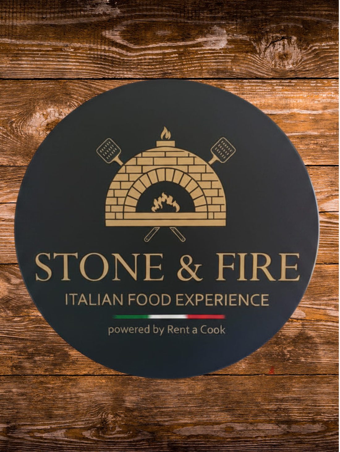 Firmenschild Stone und Fire, von twCREATIVO als Werbetechnik gefertigt